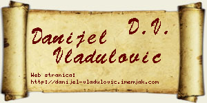 Danijel Vladulović vizit kartica